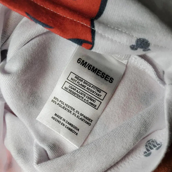 Disney Baby Matching Mickey Mouse PJ Pajama Set Size 6m NWOT - Picture 11 of 14